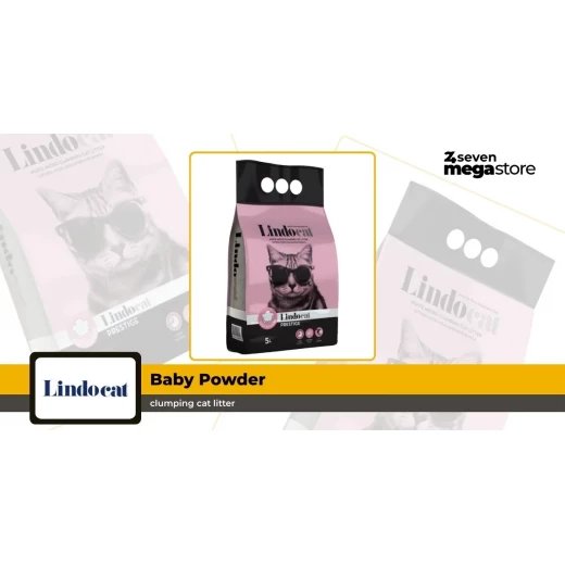 Lindocat Prestige Baby Powder Clumping Cat Litter 5L Made in Italy - Lindocat - Image 2