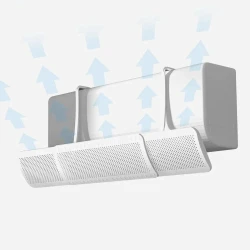 Air Conditioner Wind Deflector, Adjustable Airflow Guide for Directing Cool or Warm Air Away from People, Practical AC Air Distribution Accessory