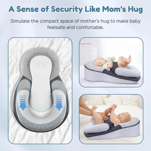 Baby Feeding Support Pillow, Comfortable and Practical Cushion for Breastfeeding and Bottle Feeding, Provides Support for Baby and Helps Improve Feeding Position - Baby - Image 4