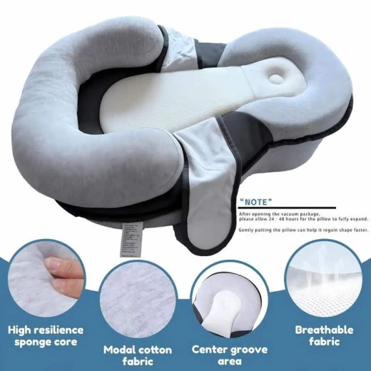 Baby Feeding Support Pillow, Comfortable and Practical Cushion for Breastfeeding and Bottle Feeding, Provides Support for Baby and Helps Improve Feeding Position - Baby - Image 5