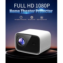 بروجكتور XGIMI محمول 4K مع WiFi وBluetooth ونظام Android 12 – جهاز عرض منزلي 1080P محمول أبيض للأفلام والألعاب والعروض