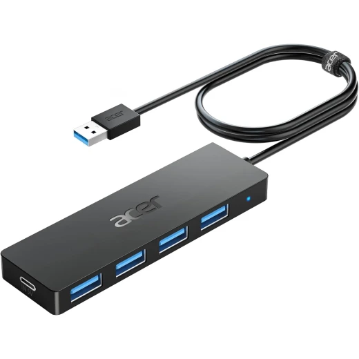 هب Acer USB 3.0 بأربعة منافذ – موزع USB هاب 4 منافذ مع كابل 4 قدم، وصلة USB للكمبيوتر واللابتوب والأجهزة الطرفية هب Acer USB 3.0 بأربعة منافذ – موزع USB هاب 4 منافذ مع كابل 4 قدم، وصلة USB للكمبيوتر واللابتوب والأجهزة الطرفية