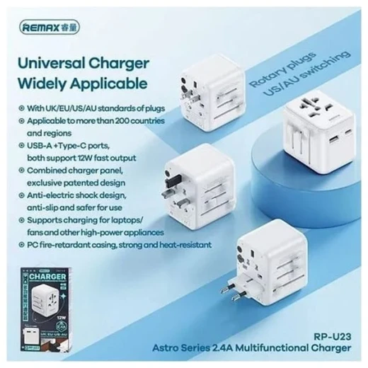 شاحن جداري ريماكس 12 واط بمنفذين USB أبيض – Remax 2-Port Wall Charger | شاحن سريع للهواتف والأجهزة المحمولة - ريماكس - Image 3
