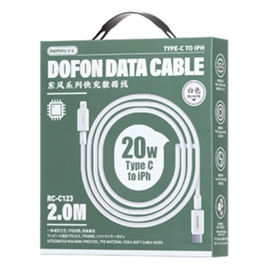 REMAX Dofon Series RC-C123 Type-C & Lightning 20W 2M Fast Charging Cable White - Remax - Image 2