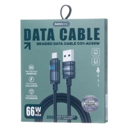 REMAX C01-AC66W 66W USB-C to Lightning Cable 1.2M Black
