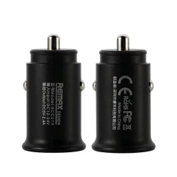 شاحن سيارة ريماكس Roki بتصميم نحيف للغاية، منفذا USB لشحن جهازين معًا، شريحة ذكية لضبط الطاقة، ومؤشر LED للشحن