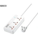 Remax Kiddy Series RP-U153 20W Power Strip, White, Practical Electrical Extension for Home and Office, Multi-Outlet Power Strip for Convenient Everyday Use - Remax