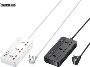 Remax Kiddy Series RP-U153 20W Power Strip, White, Practical Electrical Extension for Home and Office, Multi-Outlet Power Strip for Convenient Everyday Use - Remax - Image 3