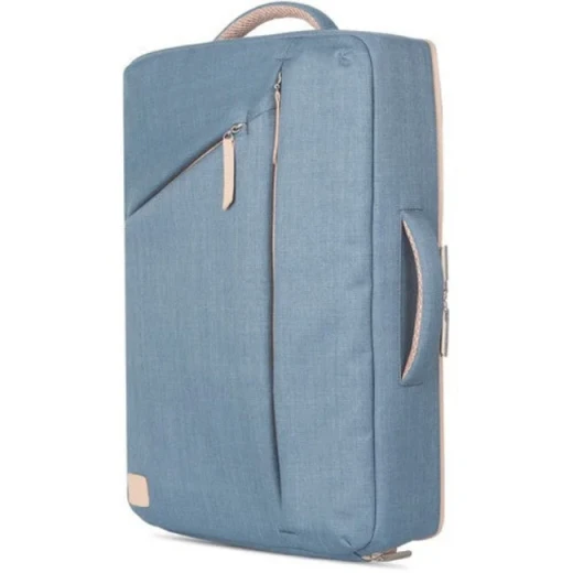 Moshi Venturo Laptop Backpack for up to 15-inch Laptop and Tablet, Blue, featuring padded straps, multiple compartments and durable protection for your devices. - Moshi - Image 3