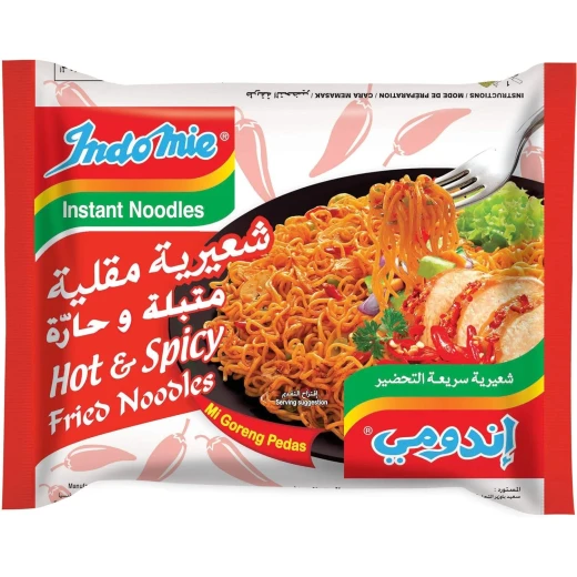 إندومي نودلز مقلية سريعة حار وسبايسي عبوة من 5 قطع 80 جرام - Indomie - Image 4