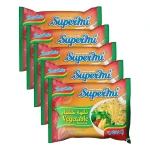 اندومي سوبرمي نودلز سريعة التحضير بنكهة الخضار 5 قطع × 70 جرام - Indomie
