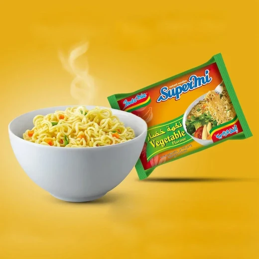 اندومي سوبرمي نودلز سريعة التحضير بنكهة الخضار 5 قطع × 70 جرام - Indomie - Image 5