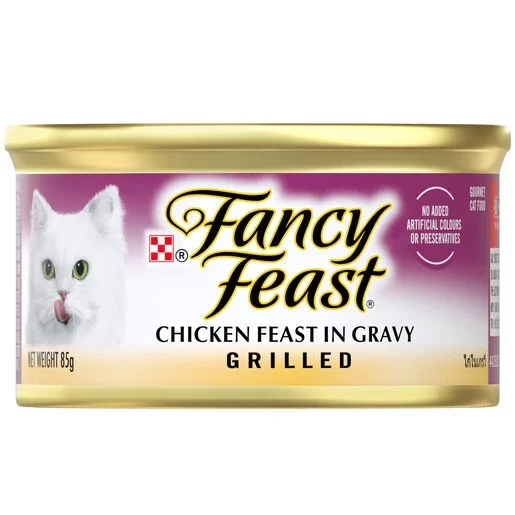 فانسي فيست طعام قطط رطب بنكهة الدجاج المشوي في مرق 85 جرام - Fancy Feast - Image 2