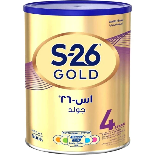 حليب بروكيدز المرحلة 4 من وايث نيوتريشن للأطفال من 3 إلى 6 سنوات، 900 جرام، ذهبي - Wyeth Nutrition - Image 2
