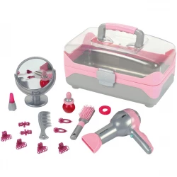 Theo Klein Braun Beauty Case with Toy Hair Dryer for Children Ages 3 and Up