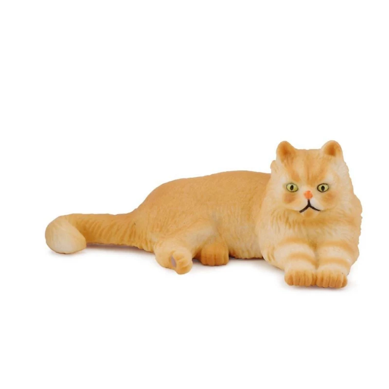 CollectA Persian Cat Lying Figurine Realistic Detail 7cm Long Toy - CollectA