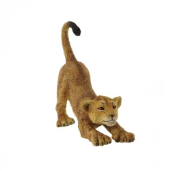 CollectA Realistic Lion Cub Stretching Toy Figure Hand Painted 6cm Detailed Wildlife Animal Model for Collectors and Kids Ages 3+ Educational Play Figure