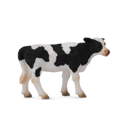 CollectA Friesian Calf Standing Realistic Toy Figure for Kids, Educational Play, 3+ Years