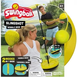 Mookie Slingshot Swingball Game With Wobble Base, Family Fun Outdoor Play