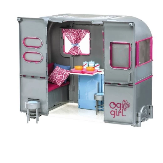 مجموعة لعب Our Generation RV Seeing You Camper، مقطورة تخييم مع ملحقات لدمى 46 سم - أور جيناريشن - Image 3