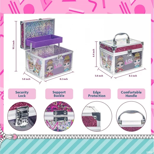Townley Girl LOL Surprise Kids Makeup Kit, Washable Beauty Set, Multicolor - Image 2