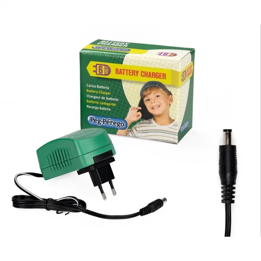 Peg Perego 6V Charger with Jack for Mini Ducati, Raider, Polaris, and Fiat 500 Peg Perego 6V Charger with Jack for Mini Ducati, Raider, Polaris, and Fiat 500