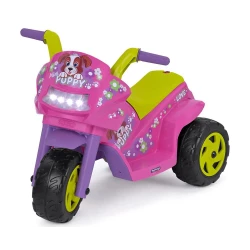 Peg Perego Mini Puppy Electric Ride On Motorcycle Toy 6V Battery Powered for Toddlers