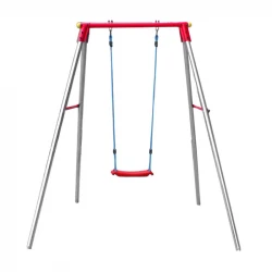 Garlando Candy 1 Plus Single Swing Set, Blue, Durable, Ages 3-10