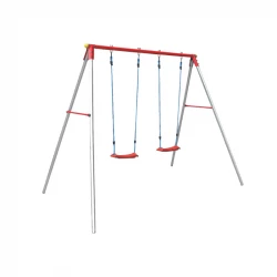 Garlando Candy 2 Plus Double Swing Set, Durable Outdoor Playground Equipment