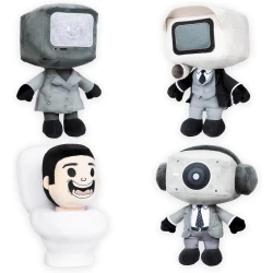 Skibidi Toilet Mystery Plush 11 Inch Collectible Figure, Officially Licensed Bonkers Toys
