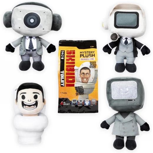 Skibidi Toilet Mystery Plush 11 Inch Collectible Figure, Officially Licensed Bonkers Toys - Image 4