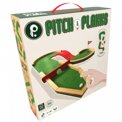 Eagle Gryphon Games Plakks Mini Golf Wooden Board Game for Kids and Adults, Family Fun Eagle Gryphon Games Plakks Mini Golf Wooden Board Game for Kids and Adults, Family Fun