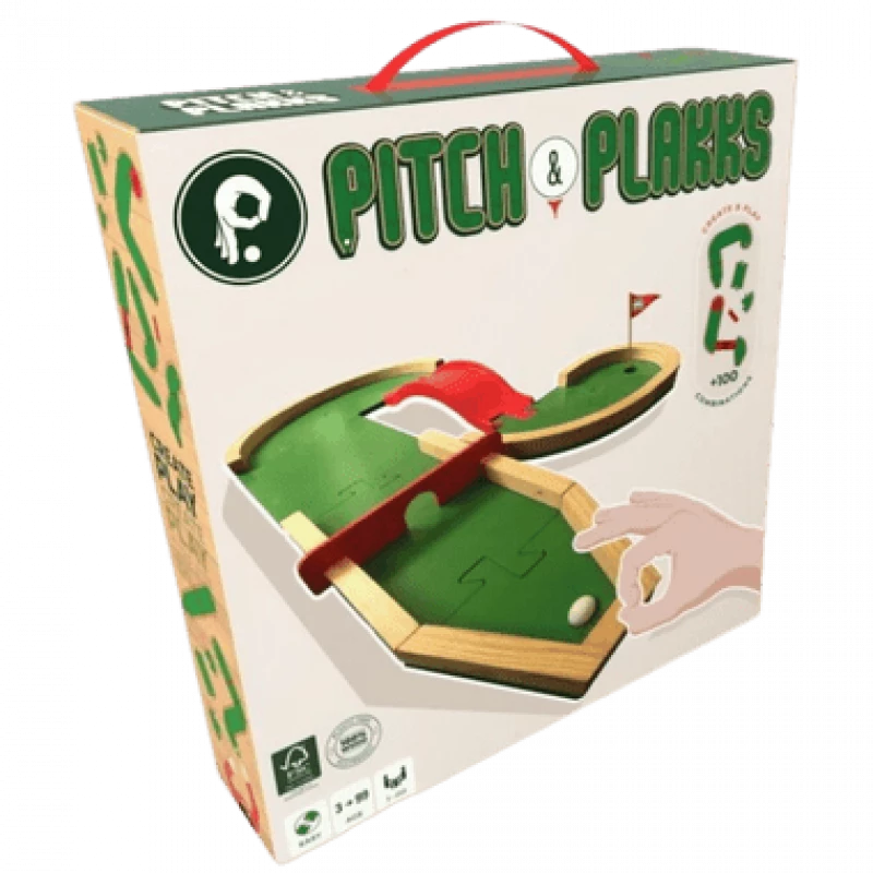 Eagle Gryphon Games Plakks Mini Golf Wooden Board Game for Kids and Adults, Family Fun