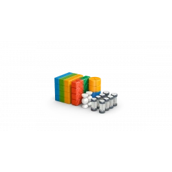 Geomag Magicube Shapes 128 Piece Magnetic Building Blocks Set for Toddlers