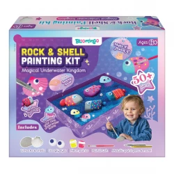 Bloomingo Rock Painting Kit Magical Underwater Kingdom Art Craft Set for Kids 6+ Years