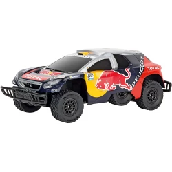 سيارة كاريرا RC بيجو 2008 DKR ريد بُل 162106 للتحكم عن بعد، حمراء، للأعمار 3+