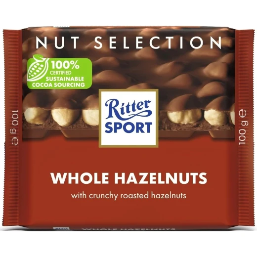 ريتر سبورت شوكولاتة بالحليب بالبندق الكامل 100 جرام - Ritter Sport - Image 2