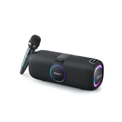 Yesido YSW21 120W RGB Light Wireless Speaker with UHF Microphone, BT 5.0, 5200mAh Battery, Black