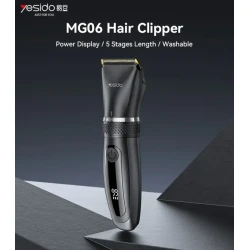 YESIDO MG06 Hair Clipper with Titanium Ceramic Blades 1200mAh Battery IPX5