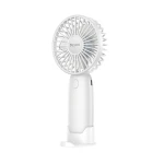 Yesido YF15 3-speed Infinitely Variable 1200mAh Battery Removable Design Small Fan with Phone Holder Black - Yesido