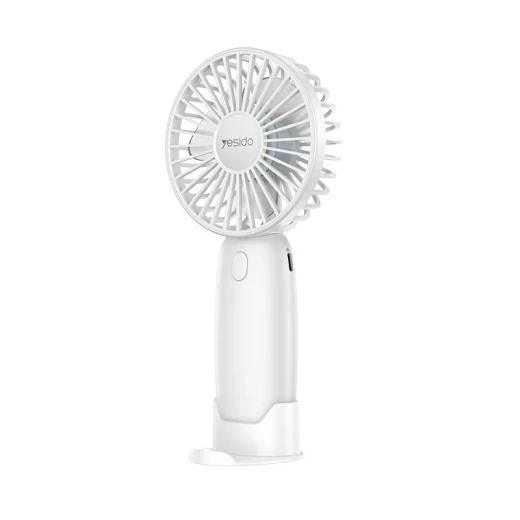 Yesido YF15 3-speed Infinitely Variable 1200mAh Battery Removable Design Small Fan with Phone Holder Black Yesido YF15 3-speed Infinitely Variable 1200mAh Battery Removable Design Small Fan with Phone Holder Black