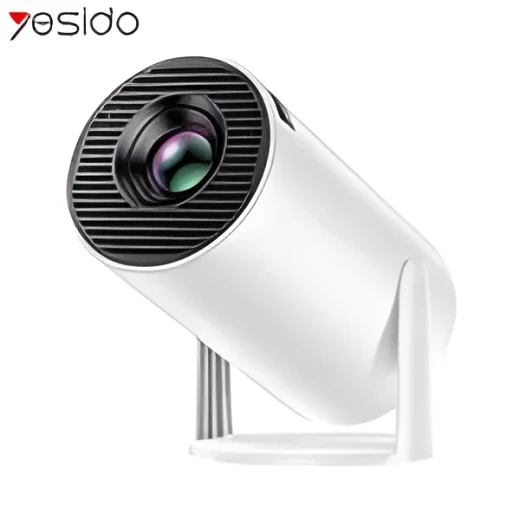 بروجكتور Yesido TV14 Mini أبيض بدقة HD 1280×720P، مع Bluetooth 5.0 وWiFi 6، جهاز عرض محمول مثالي للأفلام والألعاب والعروض المنزلية بجودة صورة واضحة واتصال سريع بروجكتور Yesido TV14 Mini أبيض بدقة HD 1280×720P، مع Bluetooth 5.0 وWiFi 6، جهاز عرض محمول مثالي للأفلام والألعاب والعروض المنزلية بجودة صورة واضحة واتصال سريع
