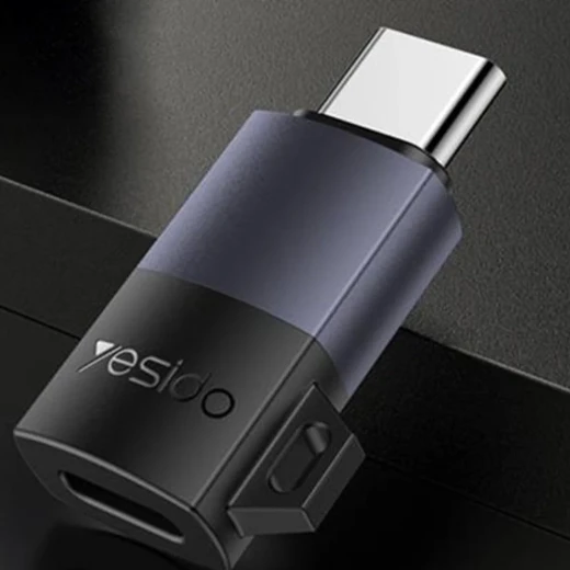 يسيدو محول GS28 Type-C إلى Lightning OTG شحن سريع 60 واط نقل 480 ميجابت في الثانية غلاف معدني - يسيدو - Image 2