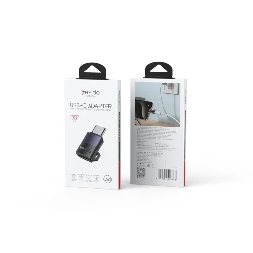 يسيدو محول GS29 OTG USB-C ذكر إلى Micro USB أنثى 12 واط - يسيدو - Image 2