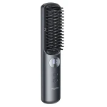 YESIDO MG23 Wireless Hair Straightener Brush 2-in-1, Black, 3 Temperature Settings, Cordless Hair Styling Brush with Portable Design for Convenient Hair Straightening and Styling at Home or While Traveling - Yesido