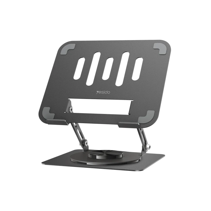 YESIDO LP08 360-Degree Adjustable Desktop Laptop Stand, Compatible with 13 to 20-Inch Laptops, Rotatable Design for Flexible Viewing Angles and Comfortable Desk Setup - Yesido