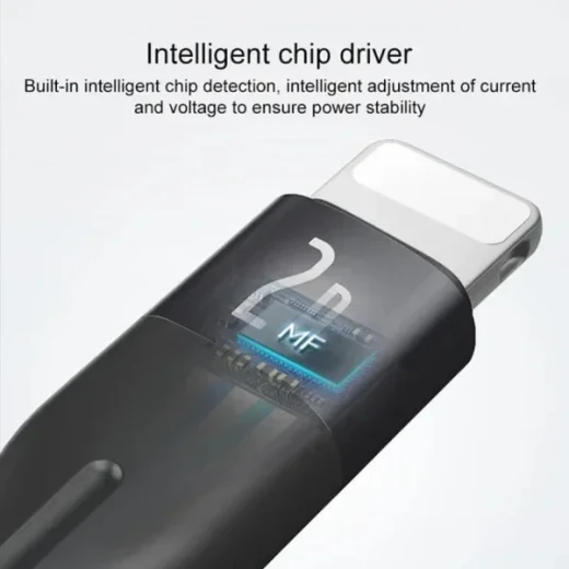يسيدو كابل بيانات لايتنينج USB بطول 1 متر من خليط الألومنيوم والقطن بحد أقصى 2 أمبير CA121 - يسيدو - Image 3