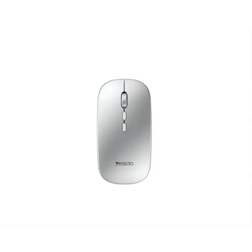 ماوس لاسلكي يسيدو KB15 Slim قابل لإعادة الشحن، اتصال 2.4 جيجاهرتز، تصميم نحيف وخفيف، باللون الفضي، فأرة عملية للكمبيوتر واللابتوب والاستخدام اليومي ماوس لاسلكي يسيدو KB15 Slim قابل لإعادة الشحن، اتصال 2.4 جيجاهرتز، تصميم نحيف وخفيف، باللون الفضي، فأرة عملية للكمبيوتر واللابتوب والاستخدام اليومي