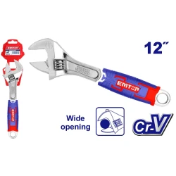 EAWH130601 6-Inch Adjustable Wrench Versatile Compact Design with Precision Jaw Mechanism and Ergonomic Comfort Grip Ideal for Industrial Assembly and Household Maintenance