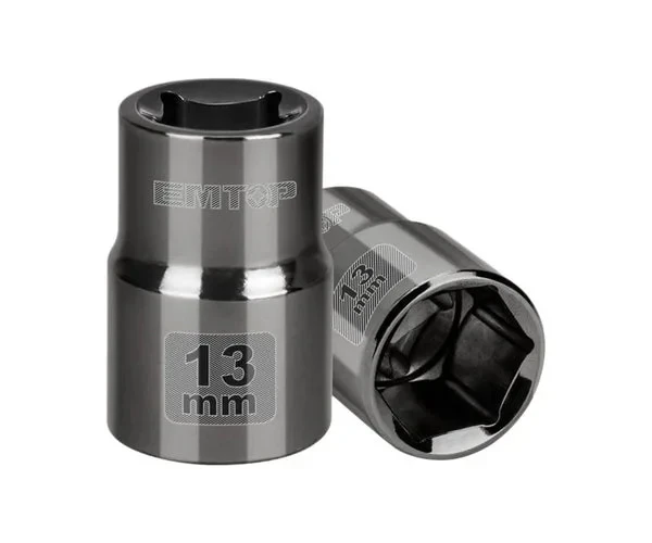 EMTOP 1/2 inch 13mm Hexagonal Socket Black - Emtop